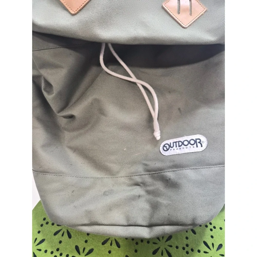 '73 Original by Outdoor Products Travel Drawstring Backpack Unisex Olive Green